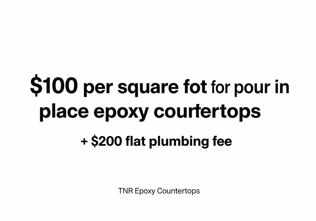 Pour in place epoxy countertops pricing simple image – TNR Epoxy Countertops